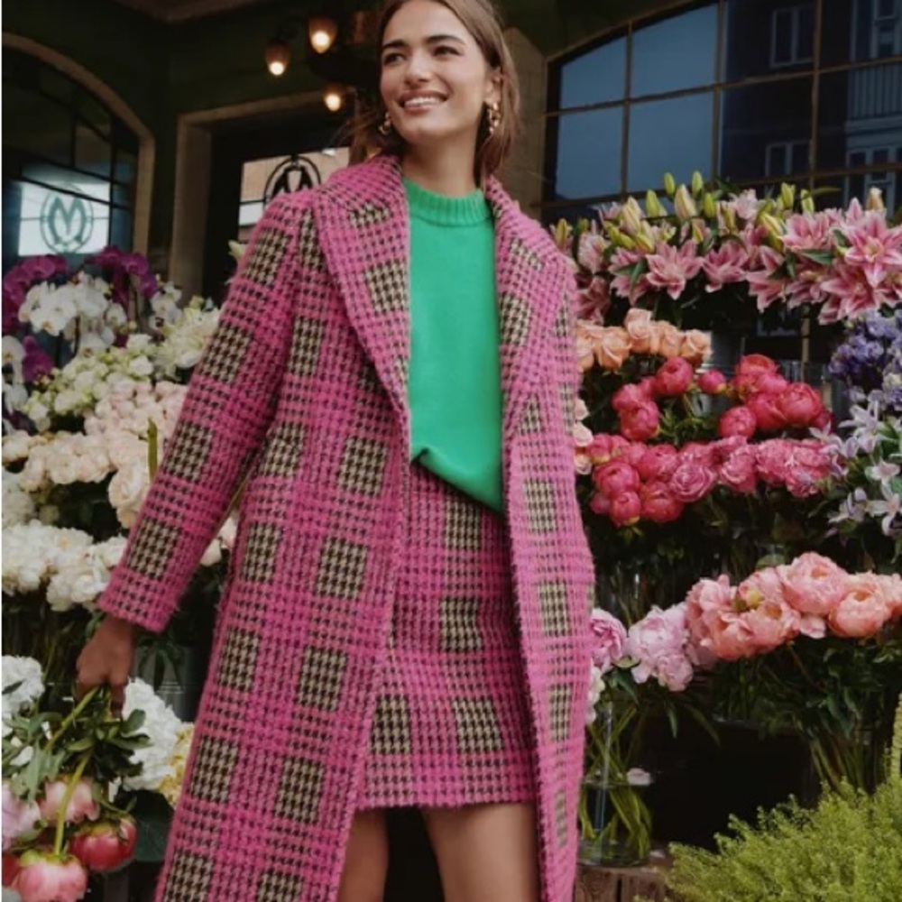 Boden Estella Check Mini Skirt